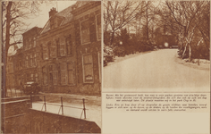 874142 Collage van 2 foto's betreffende de eerste sneeuwval van het jaar in Utrecht, met afbeeldingen van de Kromme ...